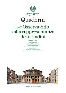 Quaderni dell’Osservatorio sulla rappresentanza dei cittadini n. 2/2007
