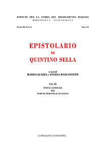 Epistolario di Quintino Sella