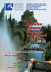 Antiche dimore a Roma e dintorni. X settimana della cultura