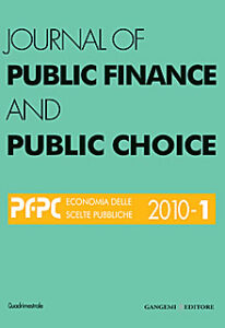 Journal of Public Finance and Public Choice n. 1/2010