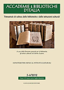Accademie & Biblioteche d’Italia 3-4/2012