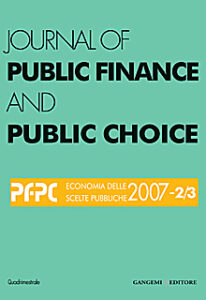 Journal of public Finance and Public Choice n. 2-3/2007