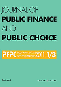 Journal of Public Finance and Public Choice n. 1-3/2011
