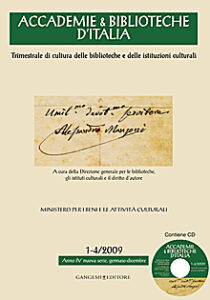 Accademie & Biblioteche d’Italia 1-4/2009