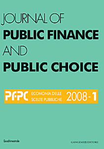 Journal of public Finance and Public Choice n.1/2008