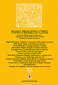 Piano Progetto Città 09/10 1990