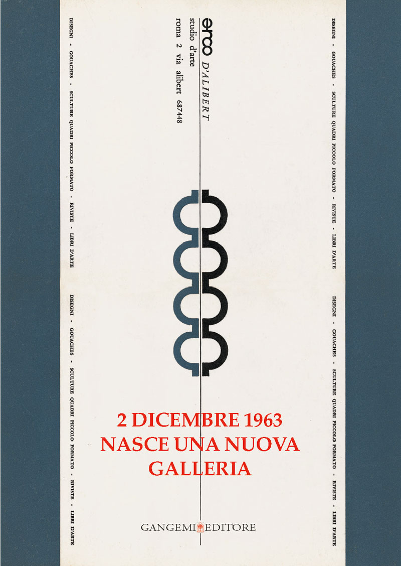 2 Dicembre 1963 nasce una nuova galleria