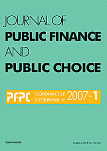 Journal Of Public Finance and Public Choice n. 1/2007